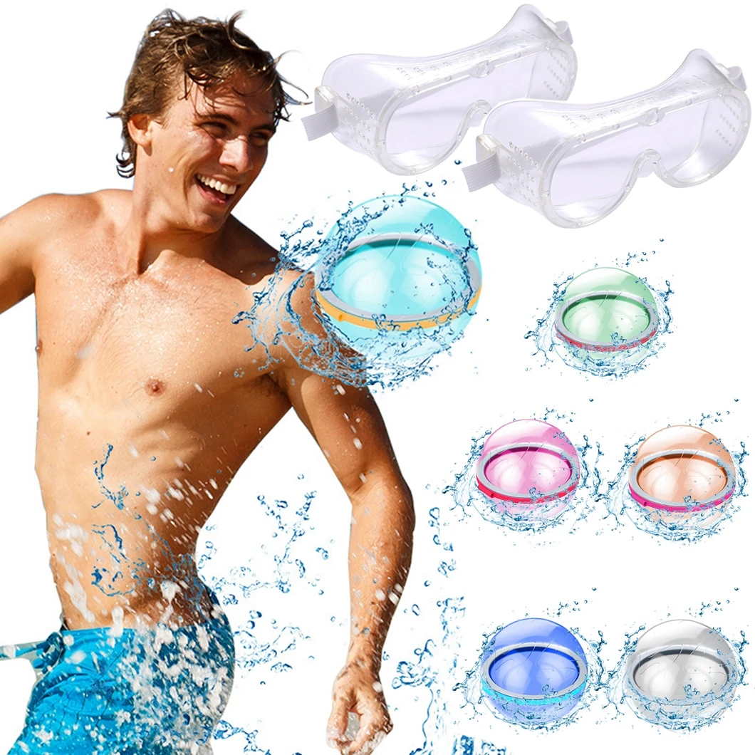 

Protective Glasses Water Falling Ball Set, Party Swimming Bathing Novelty Water Balloons Toys for Children