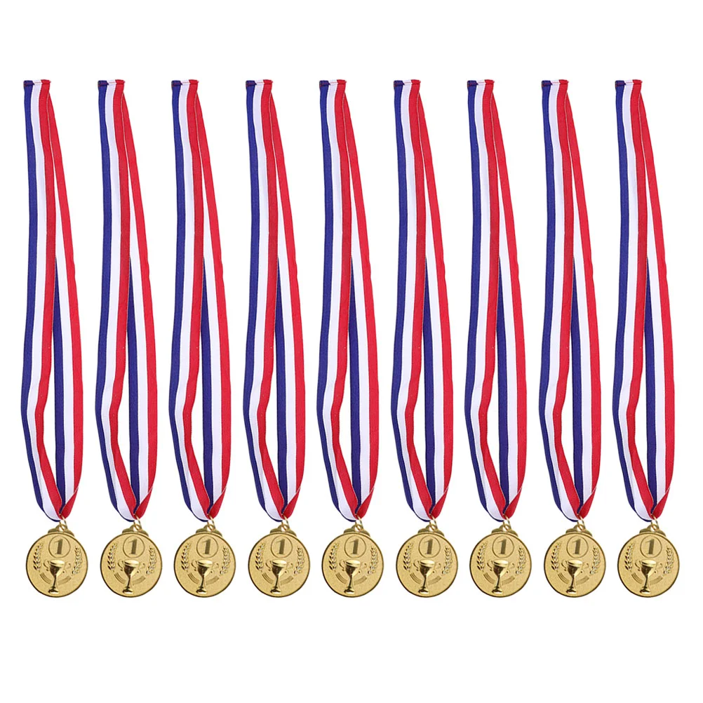 

Medals Gold Kids Winner Medal Soccer Toys Award Sports Silver Bronze Plastic Awards Trophy Mini Trophies Competitions Games