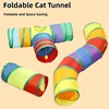 Hot Foldable Cat Tunnel Tube Interactive Fun Kitty Training Toy Boredom Buster for Puppy Kitten Pet Supplies Cat Accessory 2