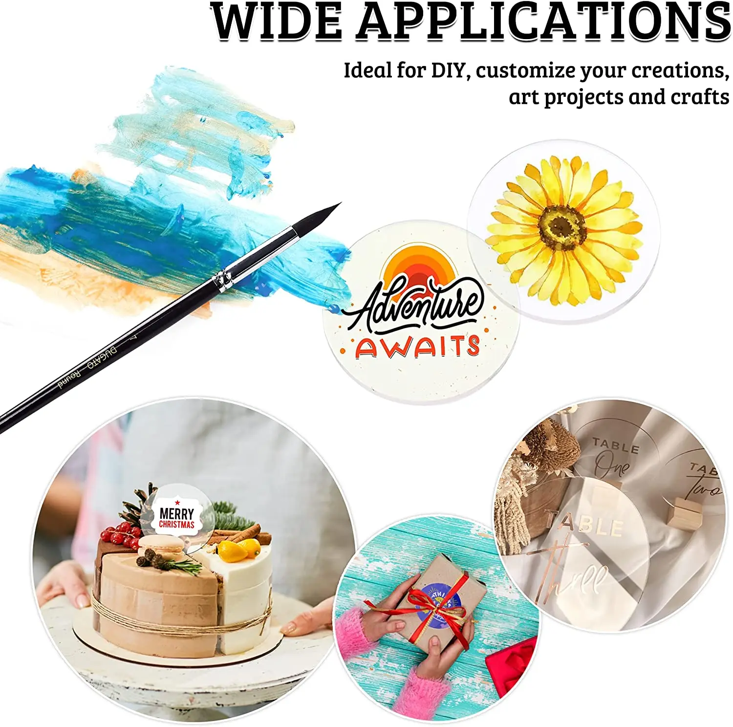 2 Pièces Support A Gateau,Plateau À Gâteau,Cake Board,Planches À Gâteau