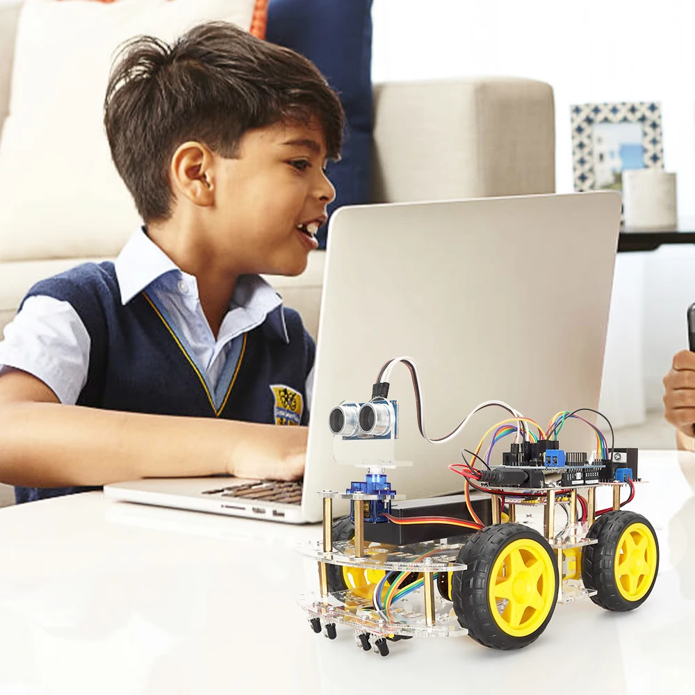 Smart Robotic Kit for Arduino Programming School Education Project Starter Kit STEM DIY Electronic Coding Robot Complete Kit - Image 5