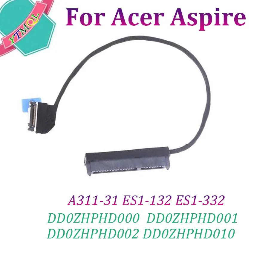 Acer Aspire A311-31 ES1-132 ES1-332 DD0ZHPHD002 DD0ZHPHD000 DD0ZHPHD001 DD0ZHPHD010 용 1Pcs HDD SATA 하드 드라이브 커넥터 케이블
