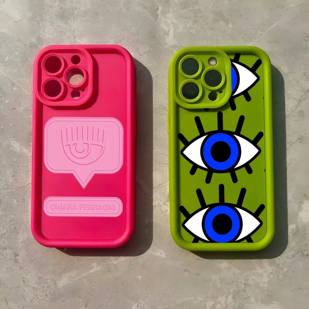 B-Blue E-Evil E-Eyes Custodia Per Telefono Per Iphone 15 14 13 12 11 Plus Xsmax Pro Max Mini Cover