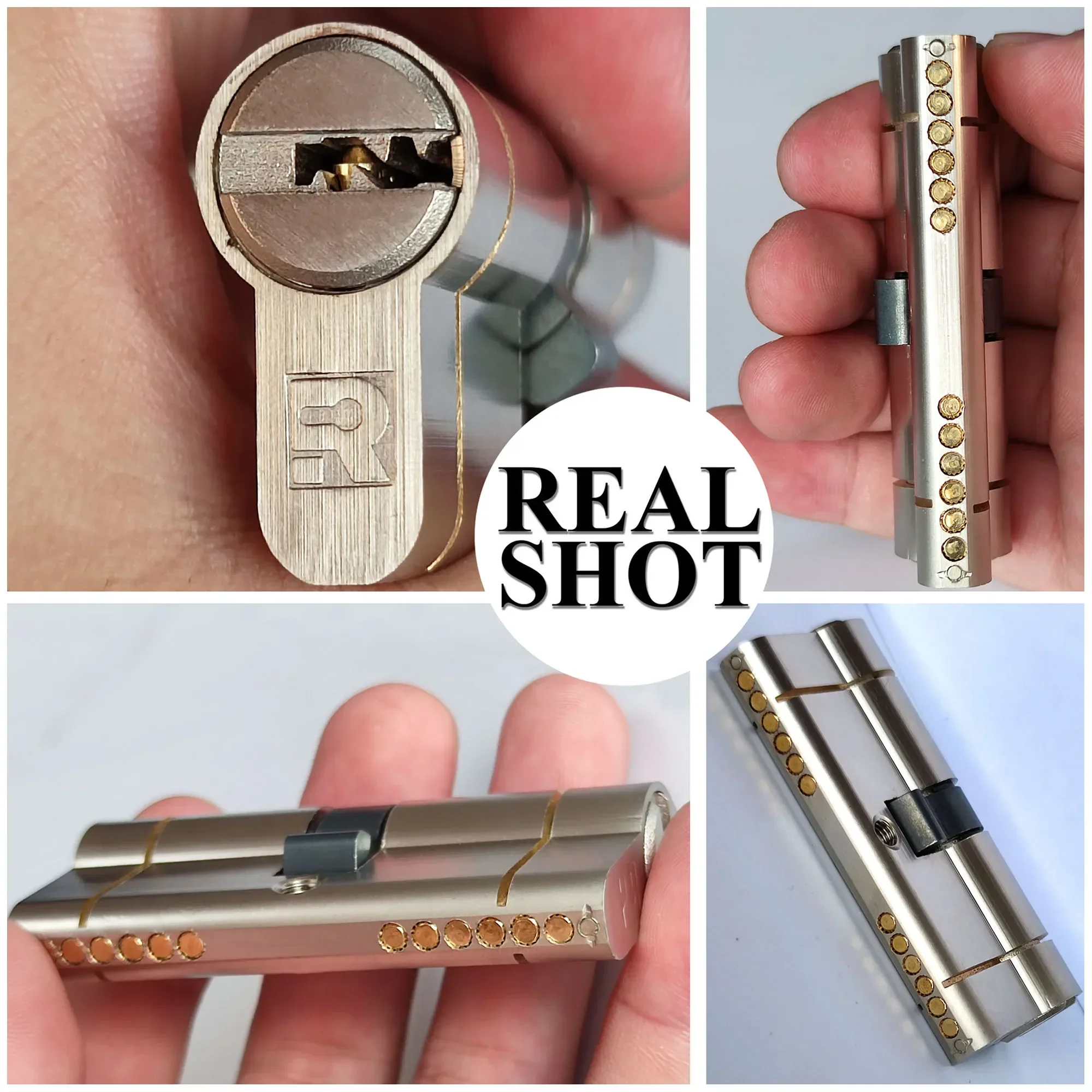 Double clutch door lock cylinder Keys can be used at both ends of the lock cylinder at the same time.forgot to remove key