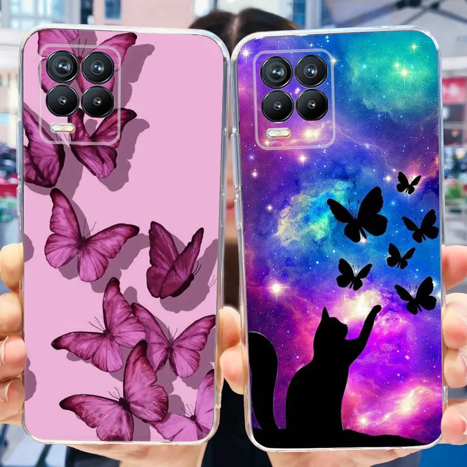 Fashion Flower Love Heart Soft Silicone Clear Phone Case Cover