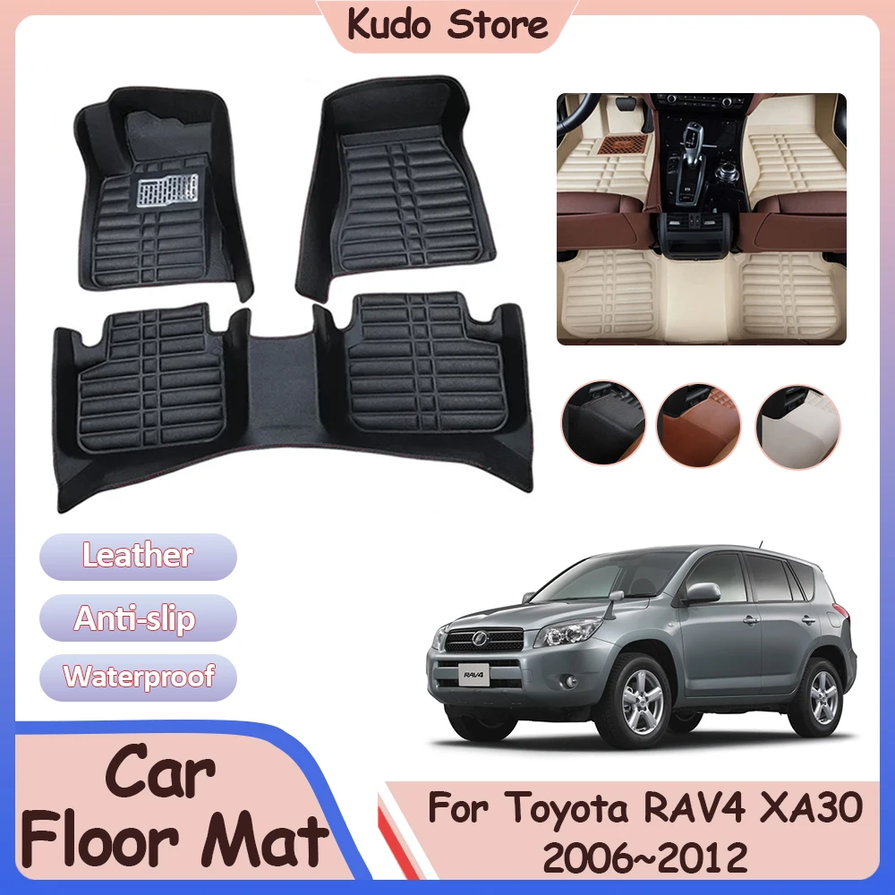 

Car Floor Mat for Toyota RAV4 XA30 2006~2012 2007 2009 Custom Leather Panel Liner Carpet Foot Parts Pads Rug Interior Accessorie