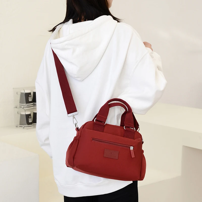 Women's Waterproof Nylon Shoulder Bag Messenger Bags Totes High Quality Large Handbag Female Travel Crossbody Bags Top-handle