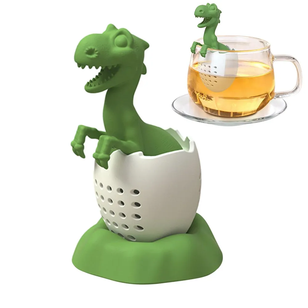 Description Picture 2 of itemTea Infuser Silicone Tea Strainer Black Tea Filter Cute Dinosaur Elephant And Whale Loose Leaf Tea Infuser Reusable BPA-Free