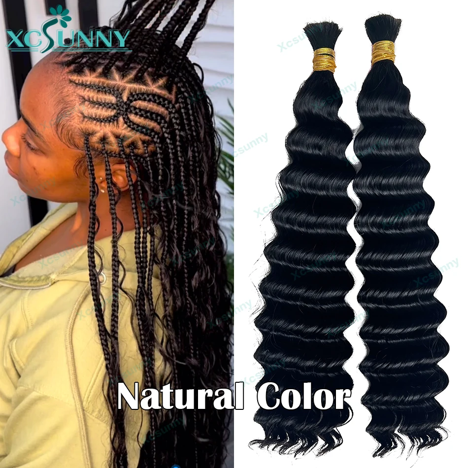 Human Hair Extensions Human Hair Bundles Braiding Hair Extensions Human Braiding Hair Highlight Bulk Curly Human Hair For Braiding Blonde 613 27 Deep Wave Double Drawn Bulk Human Hair Bundles No Weft Boho Braids