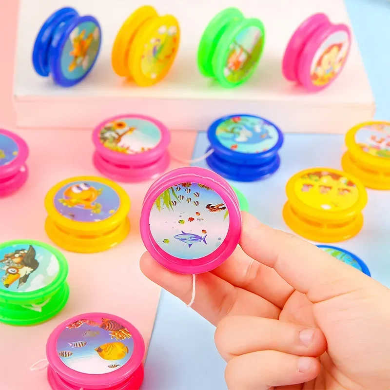 Cartoon Mini Animal Yoyo Ball Toy for Kids Birthday Party Favors Baby Shower Wedding Guest Gift Pinata Filler School Toy 1-10PCS