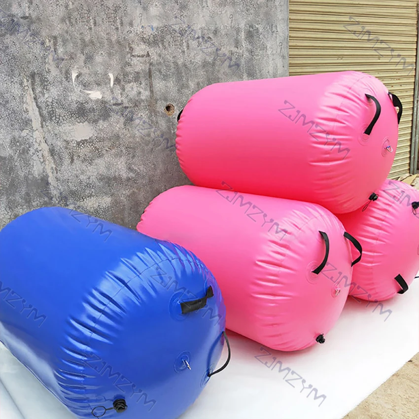 100x85cm Inflatable Air Roll Portable Gymnastics Cylinder Training Sport Fitness Air Mat Roller Barrel Airtrack Yoga Exercise
