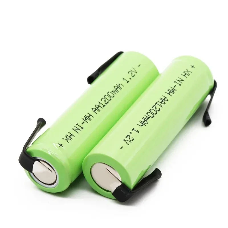 

AA1200mah1.2V rechargeable battery with nickel hydrogen strip welding pins DIY electric toothbrush shaver