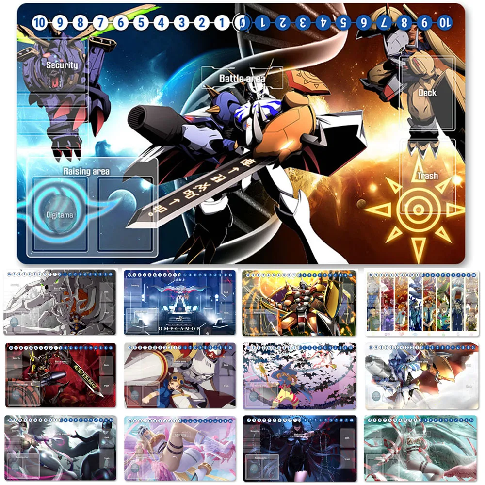 

Игровой коврик для настольной игры DTCG, Популярный Настольный коврик, размер 60x35 см, игровой коврик для мыши, совместим с Digimon, TCG, технические ...