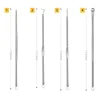Acne Needle Remove Blackhead Blemish Pimple Comedone 4pcs/Set Double-ended Stainless Steel Facial Cleaning Skin Care 6