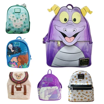 Zaino da donna in pelle Pu Disney Mickey Mouse borsa da viaggio per il tempo libero con Cosplay a sirena Mini zainetto per bambini 1