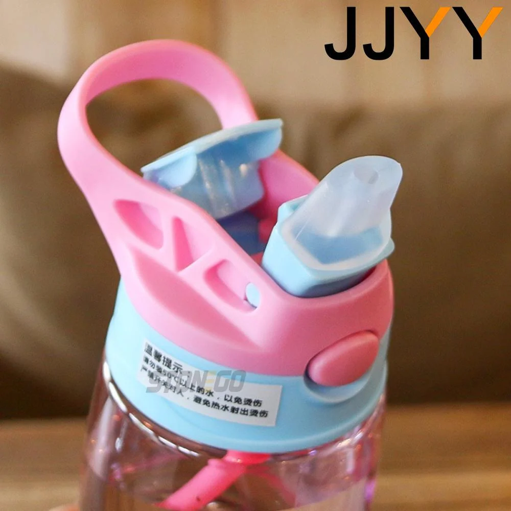 1PC Kids Water Sippy Cup Kids Water Bottle With Straw and Handle Portable Drinking Bottle Cup Children water bottle plastic cup