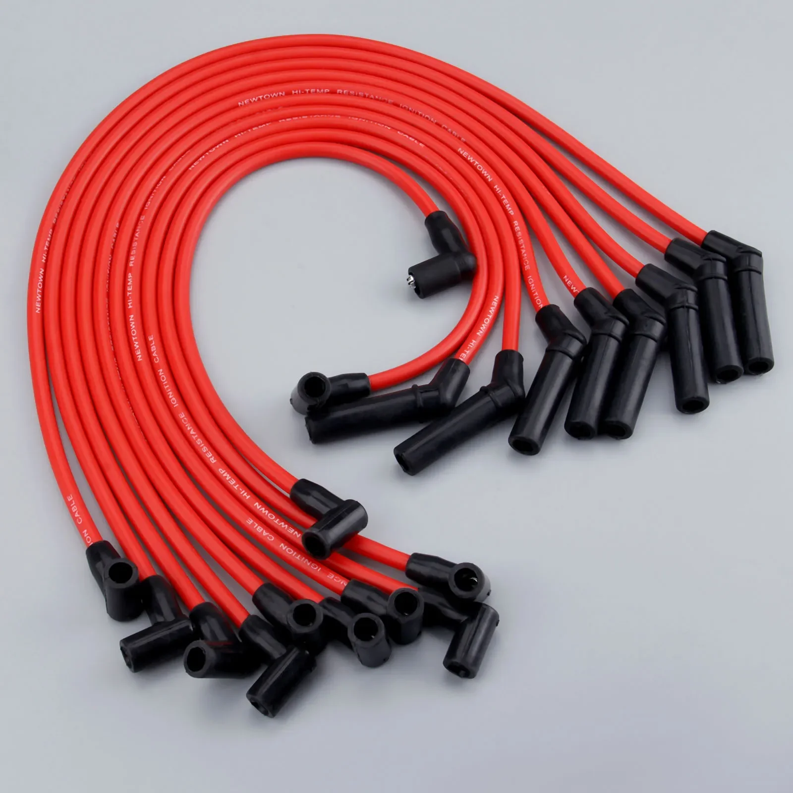 10Pcs Spark Plug Ignition Wires Cable Kit M-12259-R301 9mm for FORD 1964-1995 MUSTANG 1979-1995 F-150 5.0L 5.8L V8 Only SBF 302W