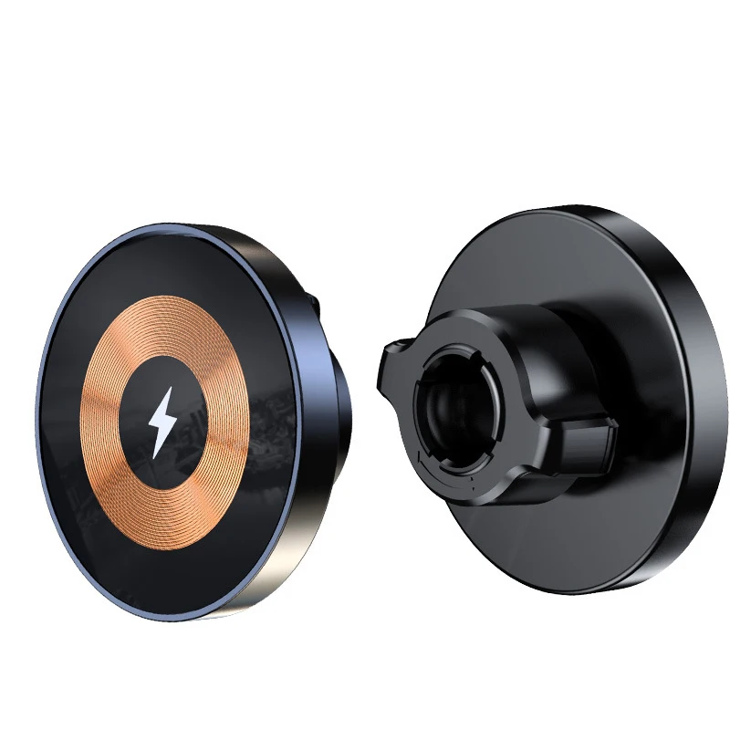 Enhanced Magnetic Car Phone Holder with 17mm Ball Head - Universal Mount & Ring Attachment