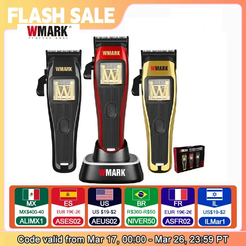 WMARK NG-X1 高速バリカン WMARK NG-X1 Professional Hair Clippers For Men,Microchipped