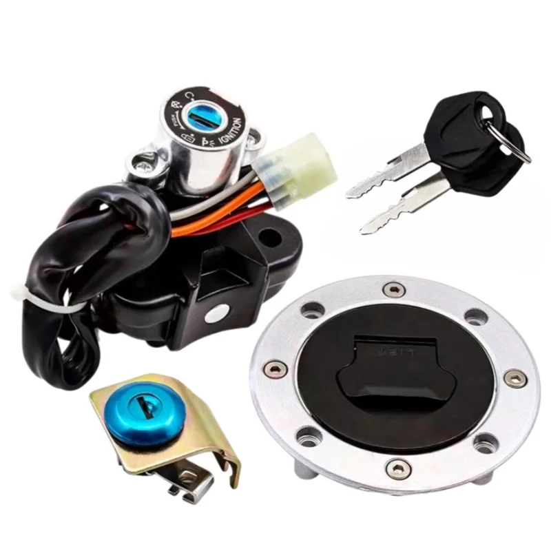 스즈키 SV650 GSX1400 1999 2000 2001 -2007 V-Strom DL 650 1000 2002 20032004-2012 점화 스위치 연료 가스 캡 시트 잠금 세트