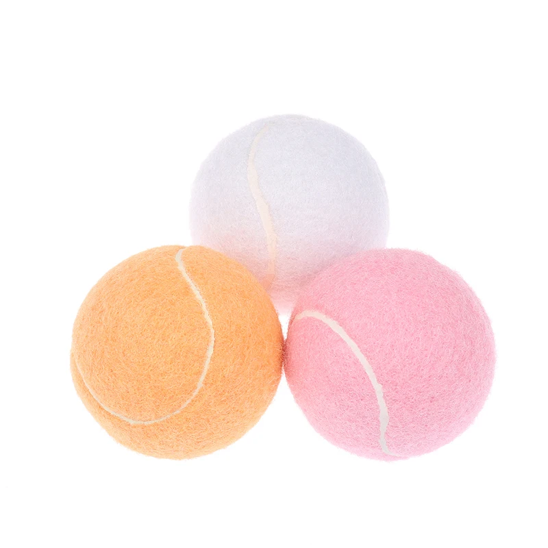 1/3Pcs Tennis Balls Wear-Resistant Highly Elastic Training Balls 65MM Ladies Beginners Durable Practice