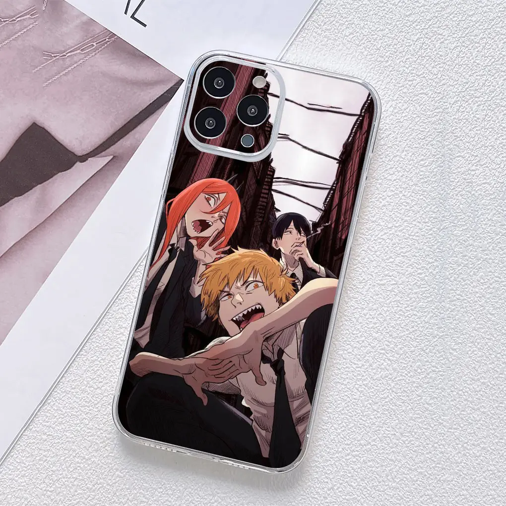Chainsaw Man Gir Denji Makima Themed Phone Case Cover