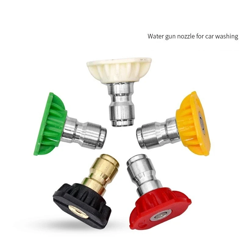 Pistola Para Lavado Autos Alta Presión Con 5 Puntas Boquilla 1/4 - Foto 6