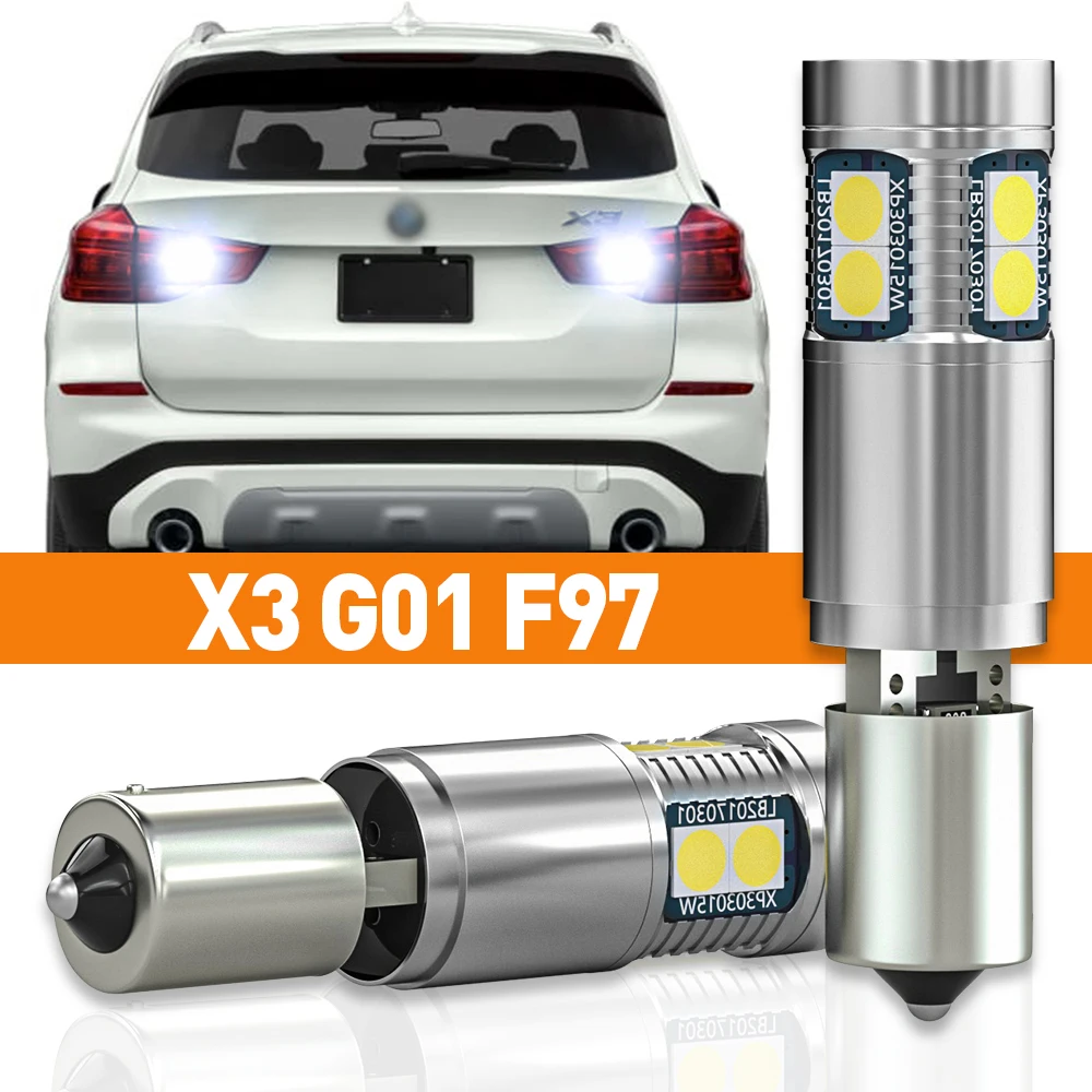 2pcs LED Reverse Light For BMW X3 G01 F97 2017 2018 2019 2020 Accessories Canbus Lamp