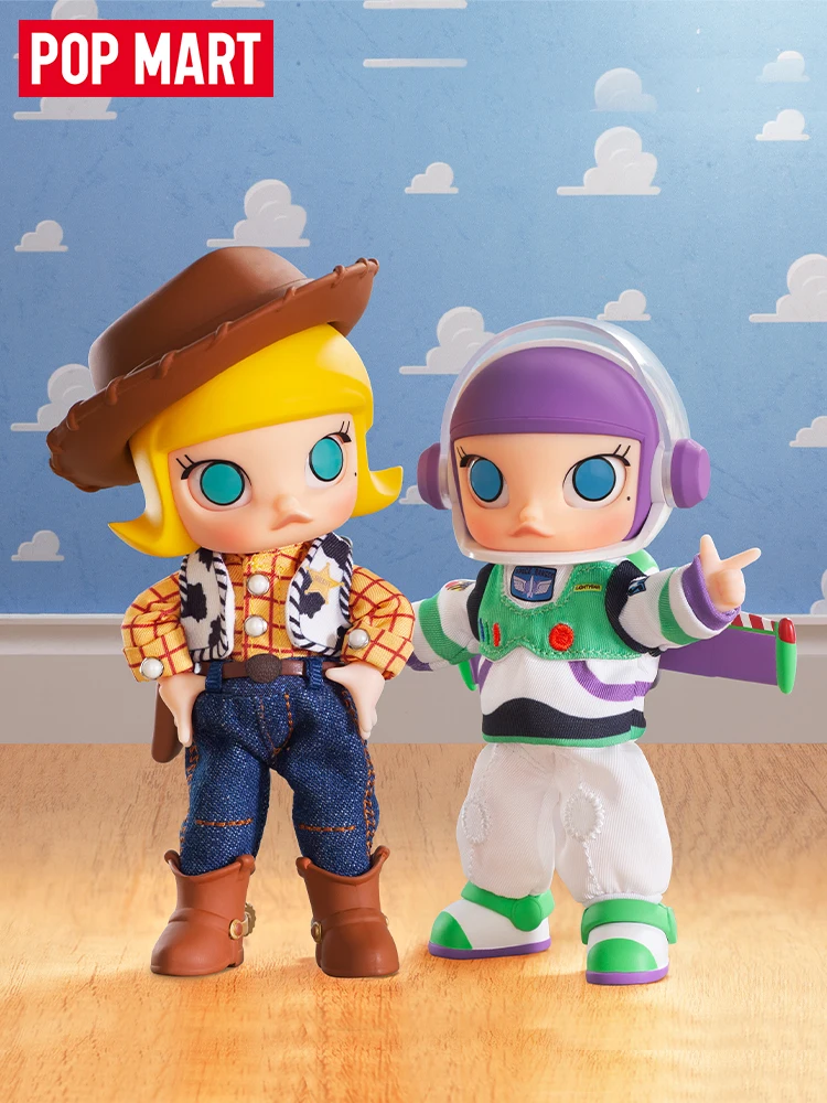 Popmart Molly Buzz Lightyear Movable Doll Cute Action Anime Figures Toys  Kawaii Desk Surprise Doll Birthday Gifts Mystery Box
