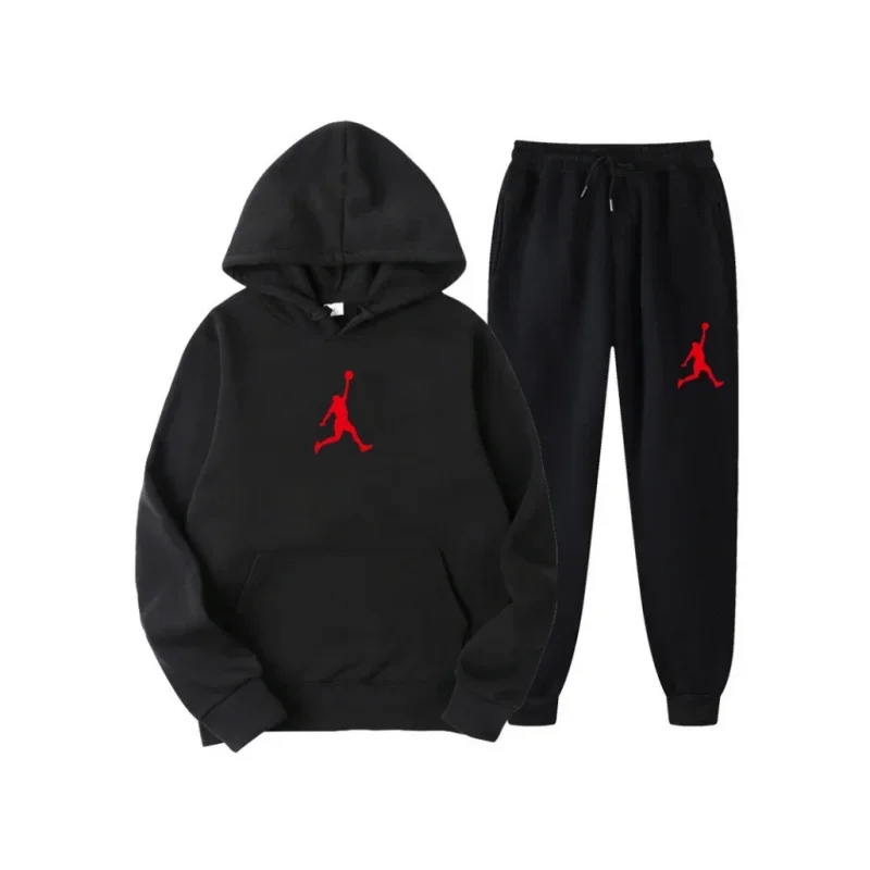 Men's Sets 2-piece Hoodies+running Pants Sport Suits Casual Men/women Sweatshirts Tracksuit Hooded Sportswear New Brand Winter