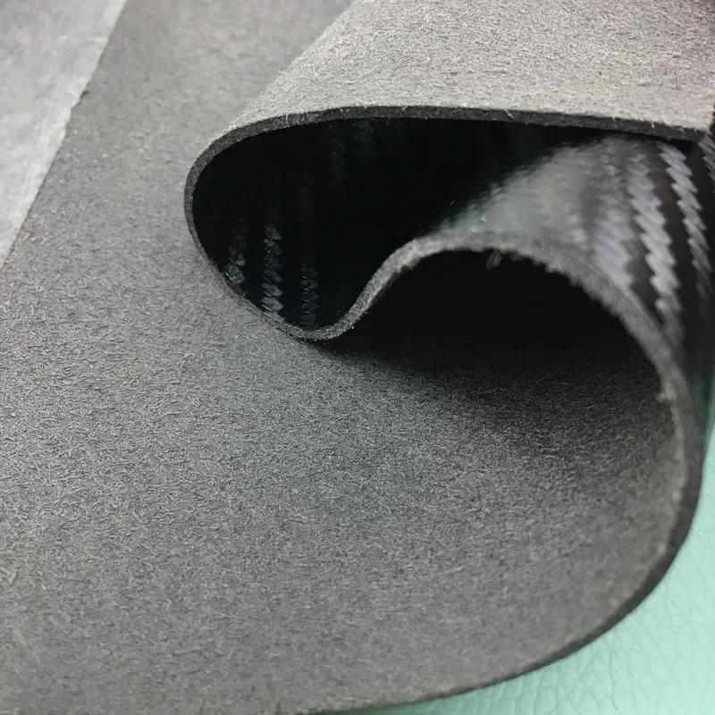 Carbon Fiber Ultra-superfiber Wear-resistant Car Interior Threshold Strip Pedal Special Back Adhesive Self-adhesive Artificial L