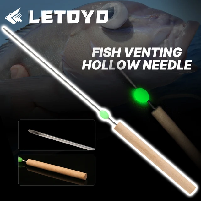 Letoyo Stainless Steel Deflating Needle to Help release fish's gas