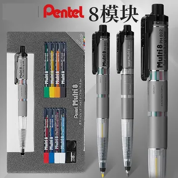 Pentel Multi 8 Matita Tecnica Multifunzione e Penna a Sfera, Mina Resistente e Affidabile per Disegnare, Scrivere, Creare, Premiato con il Japan Good Design Award