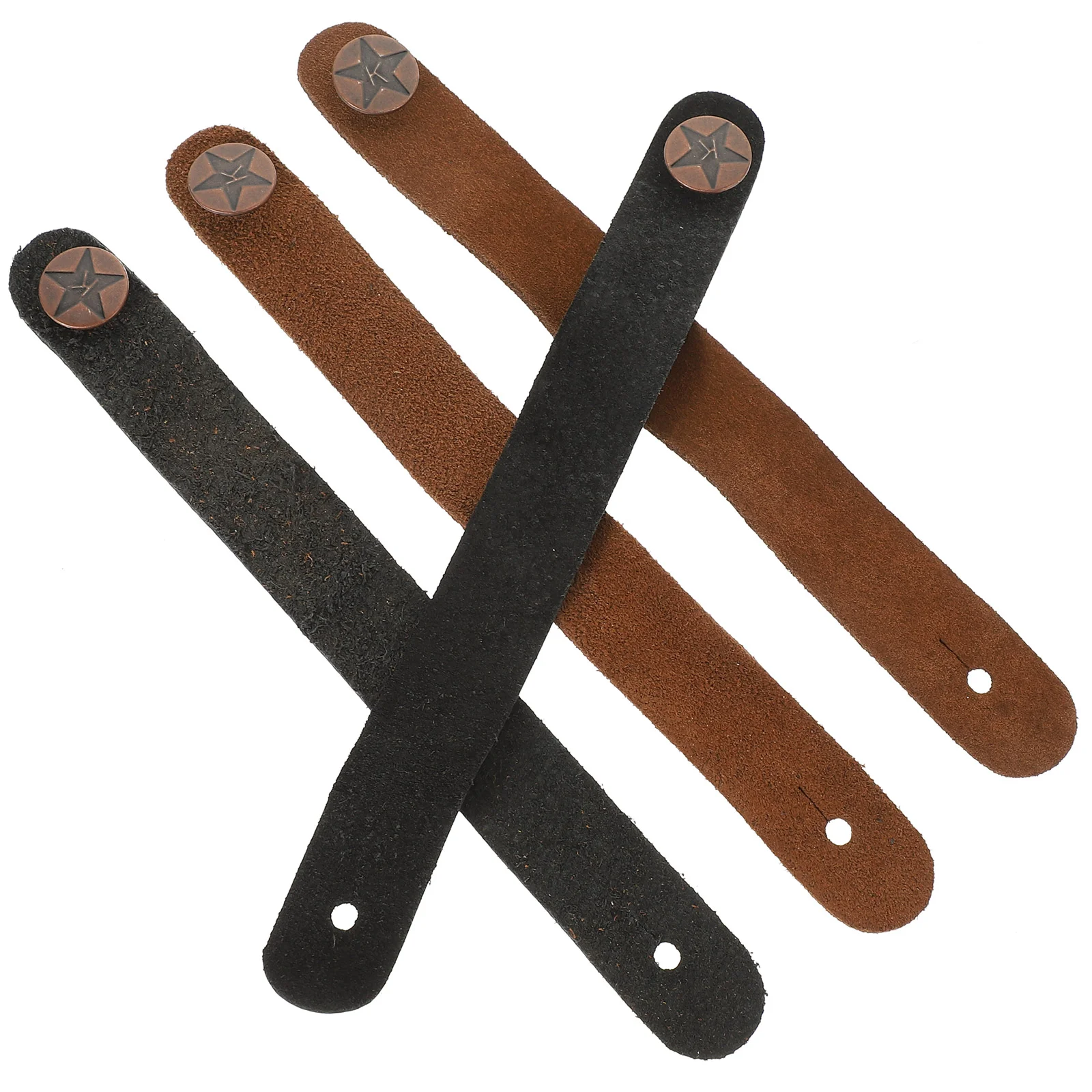 

1 Set 4 Pcs Guitar Bass Ukulele Straps Guitar Neck Straps Guitar Headstock Straps (Random Color)