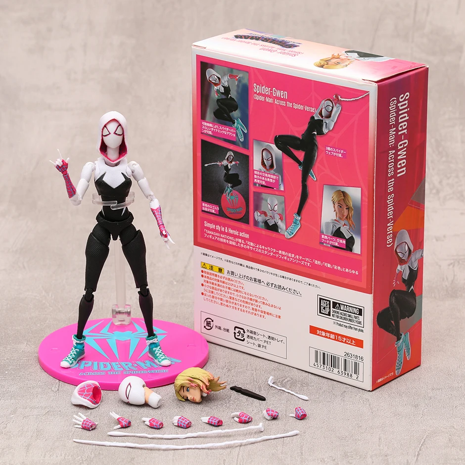 

SHF SpiderGwen Gwen Stacy подвижная сборная фигурка, модель игрушки