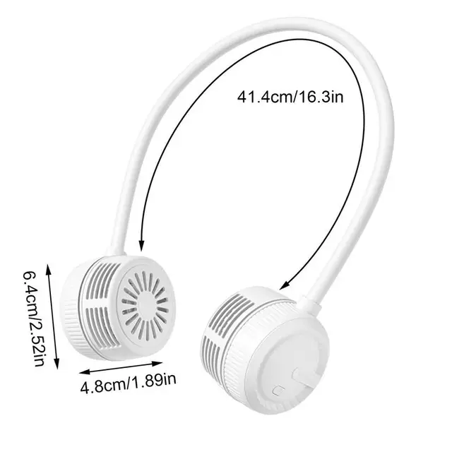Nyaki Ventilátor 360 Hűtő Pengék Ventilátorok 3 Sebességű Hűvös Akkumulátorral Működtetett Hordható Személyes Férfiaknak Gyerekek Otthon - Image 6
