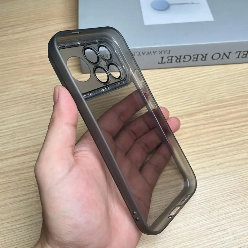 Magnetic Ultra-thin Transparent TPU Soft Silicone Case with Lens Protection