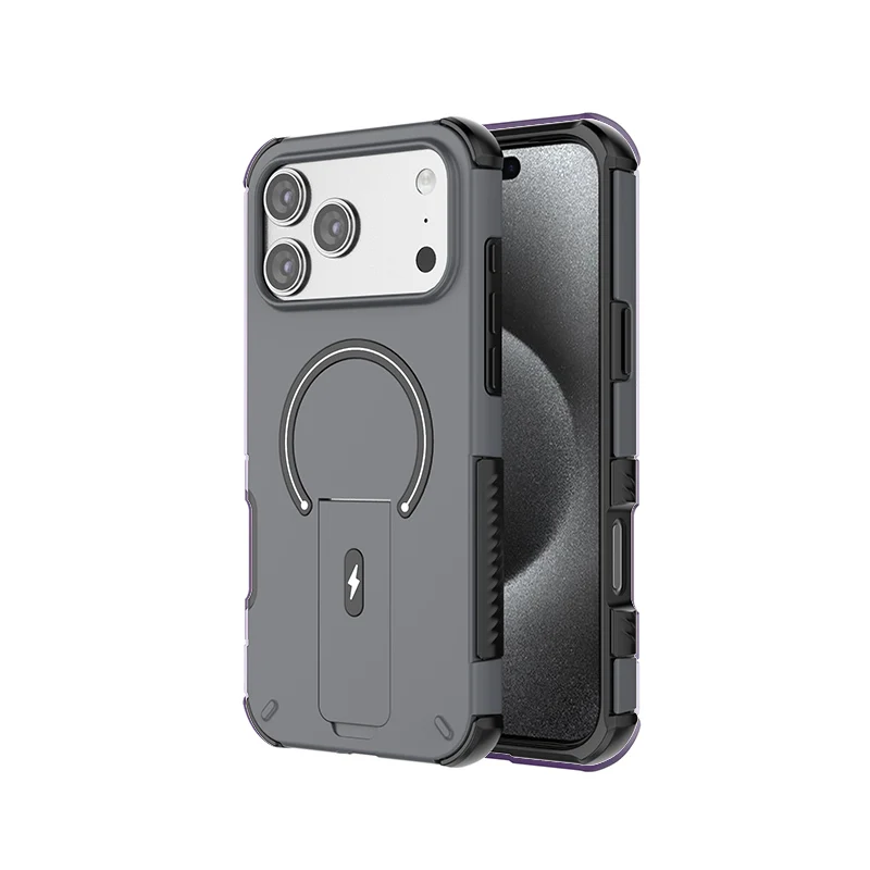 Deluxe Magnetic Foldable Stand Holder with Shockproof Bumper and Matte Finish