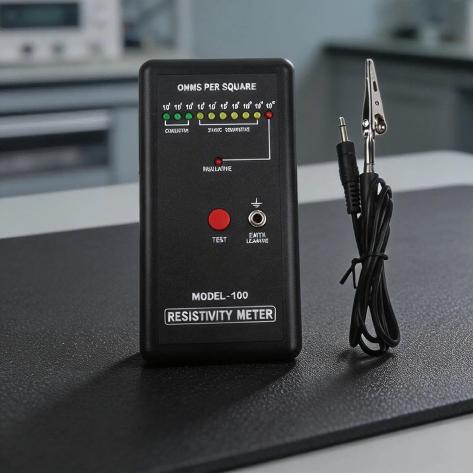 정전기 분석기 MODEL100, 엔지니어링 및 품질 관리를 위한 자체 교정 기능을 갖춘 표면 저항률 테스트용
