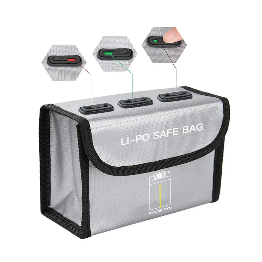 PVC Fireproof Batteries Storage Bag Case Cover for DJI Mavic Mini Lipo Battery 