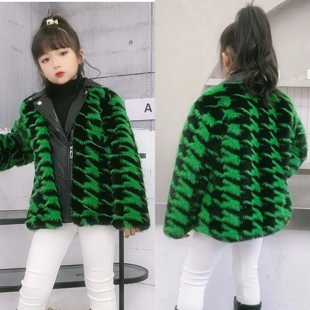 

Children Clothing Autumn Winter Boys and Girls Faux Fur Coat New Children Warm Wool Clothing Thickened Winter Jacket T71