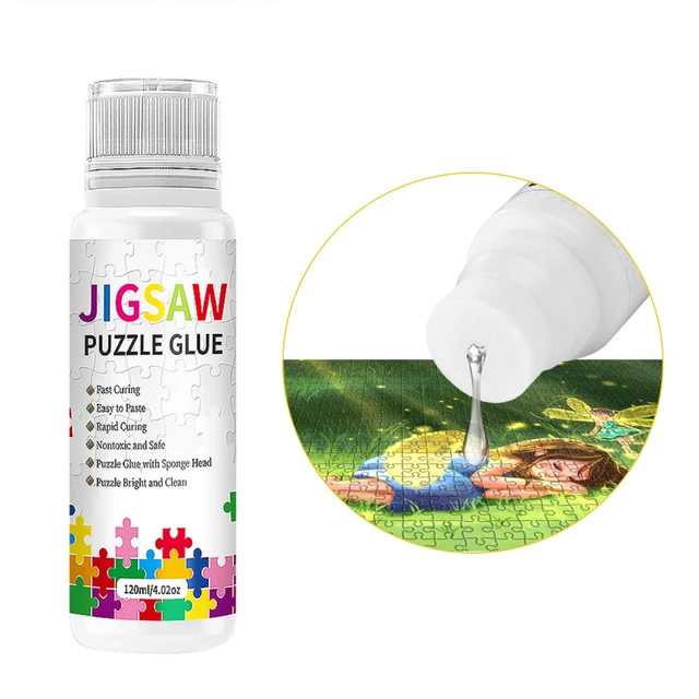 120ml Puzzle Glue Jigsaw Puzzles Fixative Glue Fast Dry for DIY