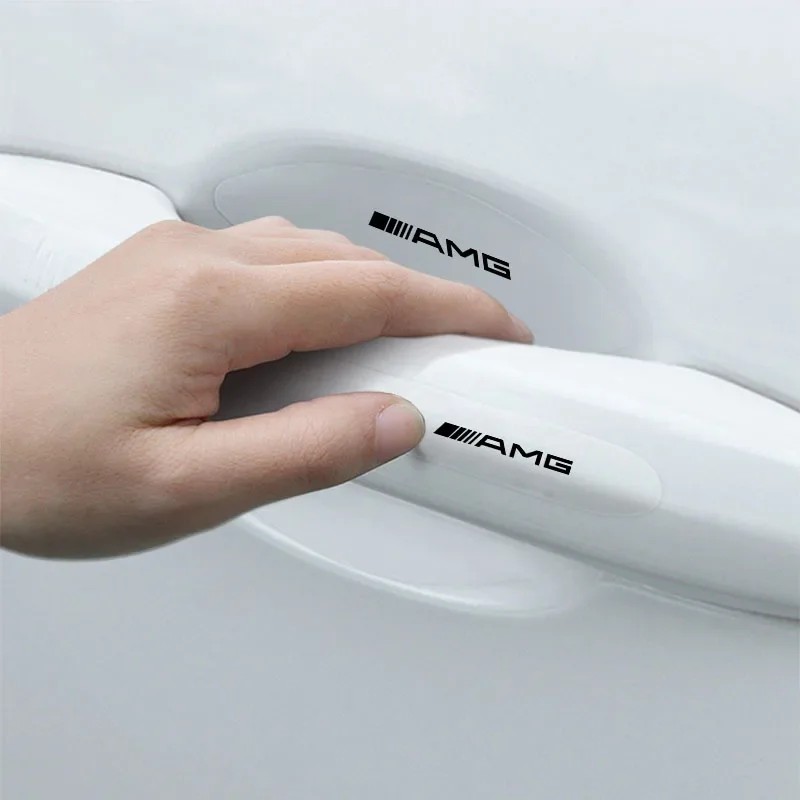 Car Door Handle Bowl Transparent Sticker Anti-collision Protection Strips for Mercedes Benz Amg W203 W176 W205 W211 W212 W213 5