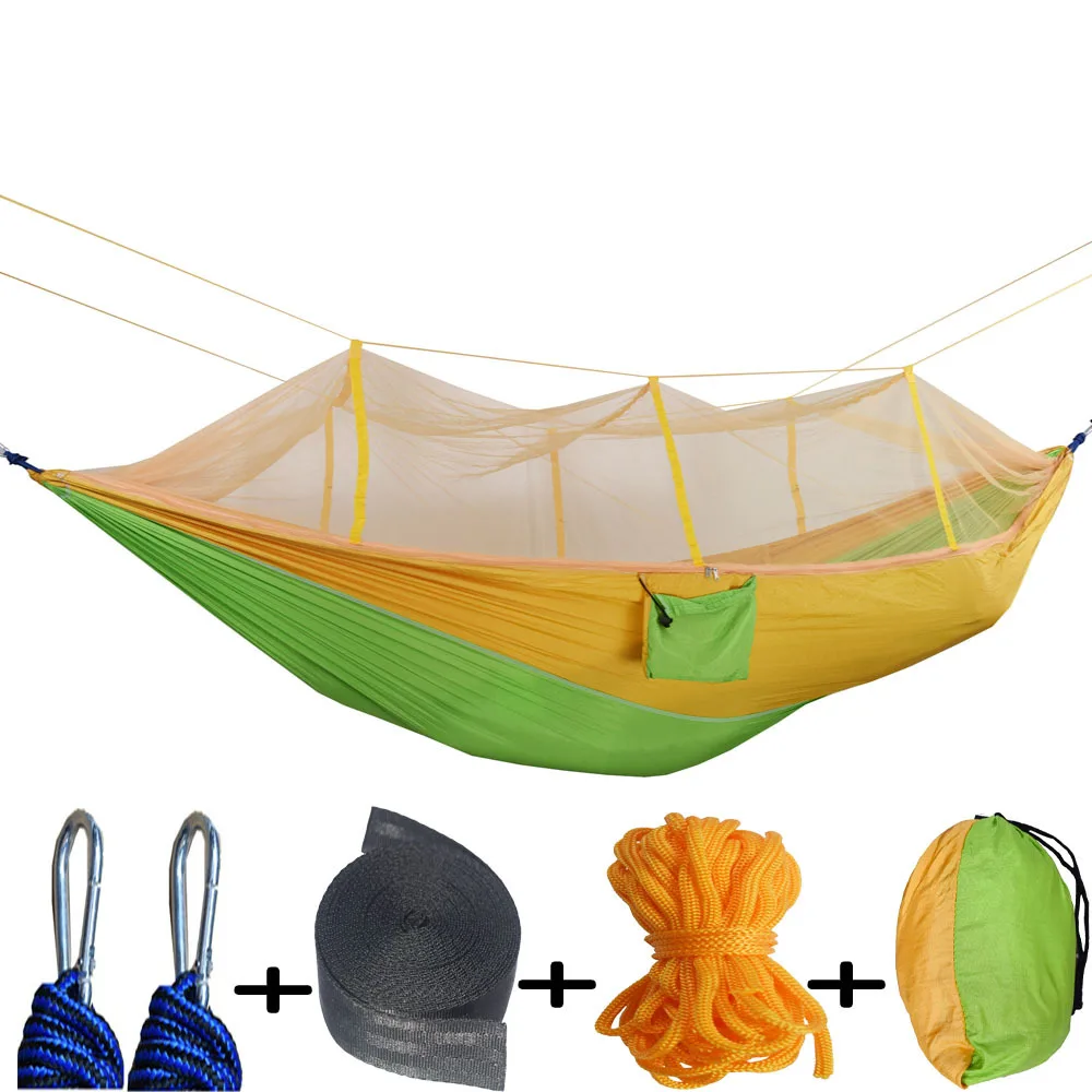 Ultraléger Voyage Camping hamac intégré moustiquaire et pochette de rangement miettelove 9500 yl