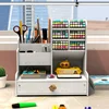 DIY Space-Saving Large-Capacity Pen Holder Office Supplies Storage Stationery Box Student School Supplies Storage Dormitory Use 3