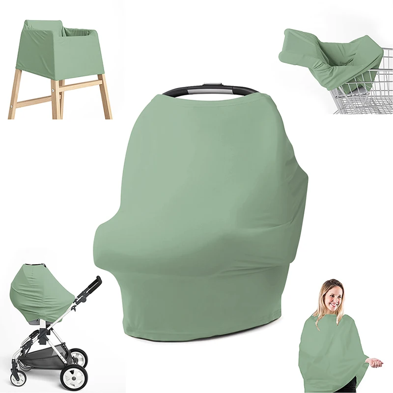 Multifunctional Baby Breastfeeding Cover Car Seat Cover Canopay Extra Soft And Stretchy Breathable Multi-use Baby Stroller
