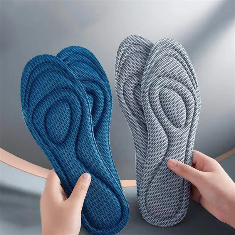 thumbnail image 5 of Plantillas ortopédicas de espuma viscoelástica nano de 4 piezas para zapatos, desodorización antibacteriana, absorción del sudor, plantillas deportivas, almohadillas para correr, 5 of 5