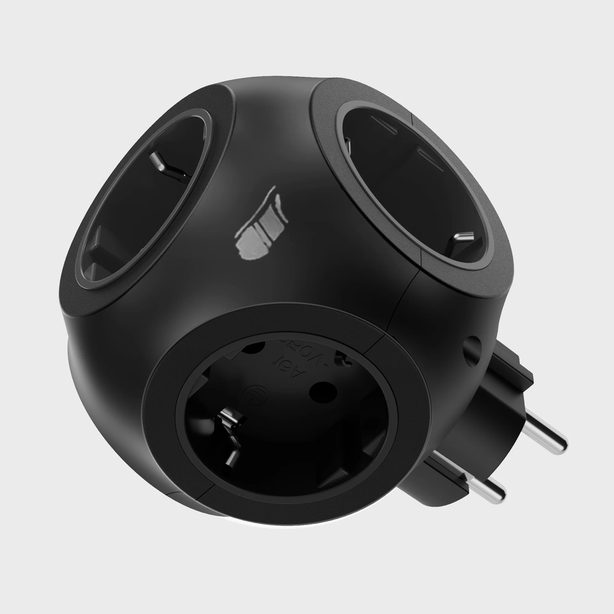 European Standard Multi-Outlet Power Strip with Surge Protection (5-in-1, 4000W)