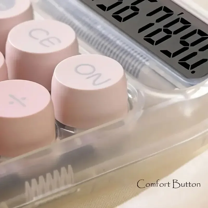 1pc Gradient Calculator 10 Digits Transparent Shell Calculator Aesthetic Calculator Kawaii Transparent Multicolor Calculator