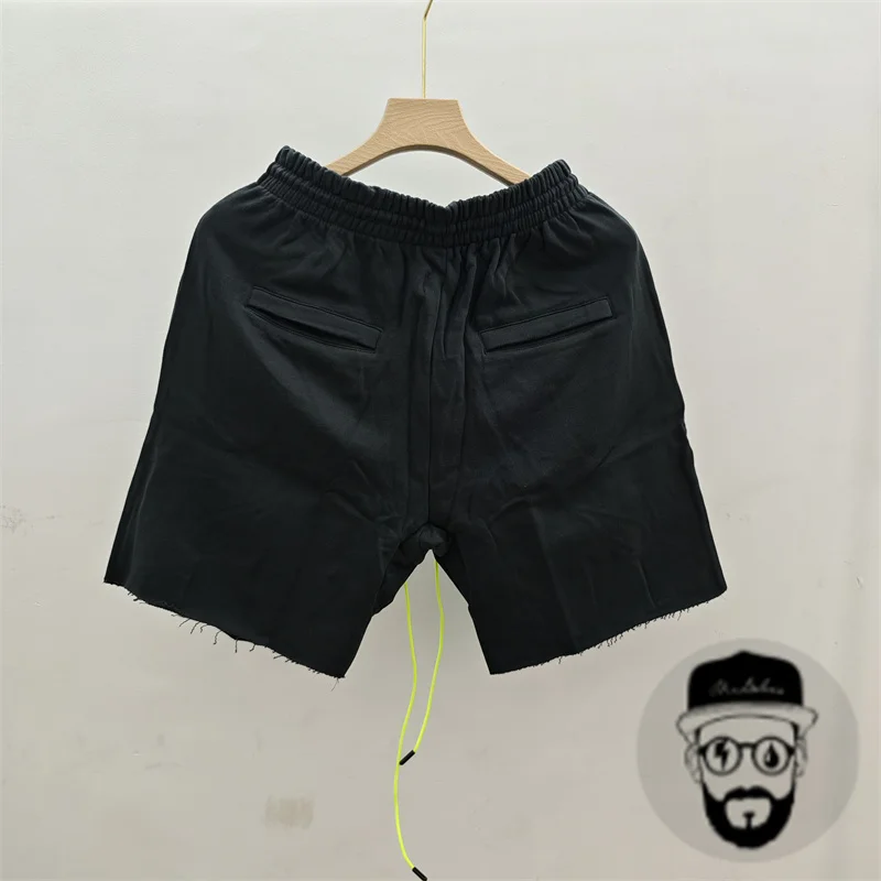 Free shipping pure cotton black summer askyurself fluorescent drawstring shorts ASK casual loose men's sports shorts